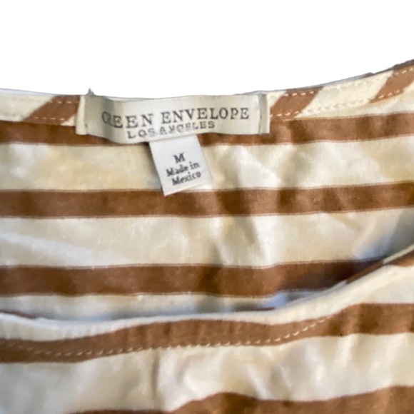 {Green Envelope} Short Sleeve Striped Shirt - Picture 4 of 7